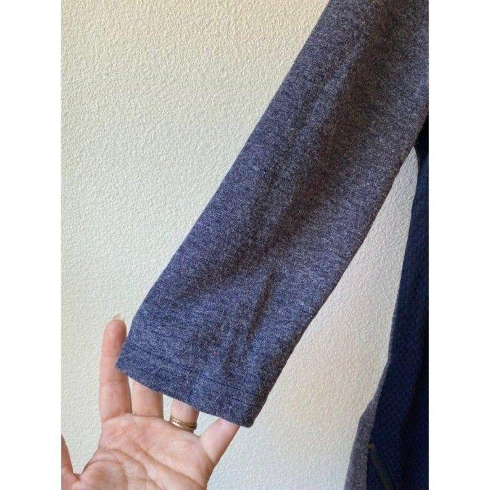 PAPILLON Textured Knit Dress Navy Size S - Picture 6 of 12